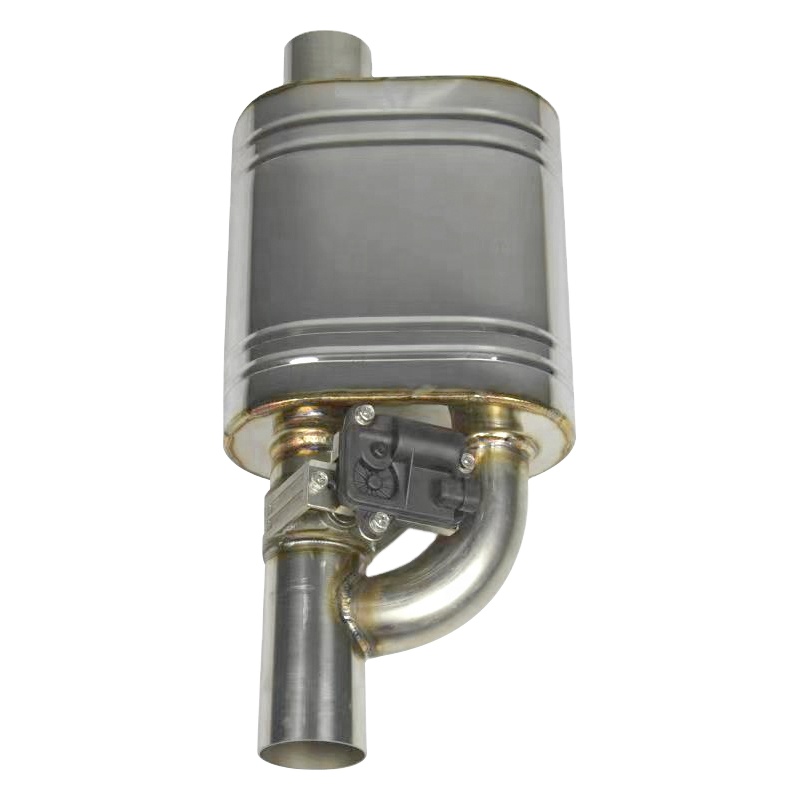 Universal Tip 2.5" Adjust Sound Value Muffler With Exhaust Valve