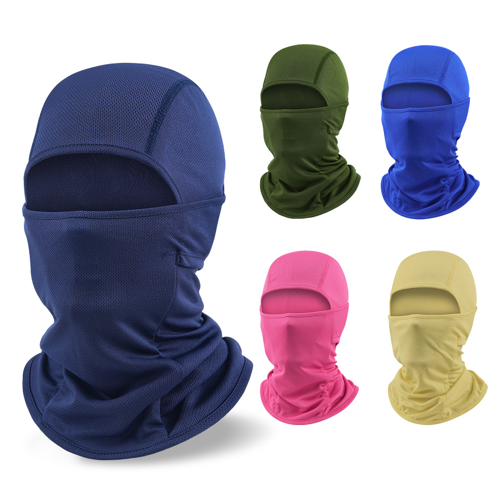 Custom Logo Quick-dry Breathable Outdoor Sports Polyester Balaclava Head Cover Neck Guard Cycling Unisex Face Mask