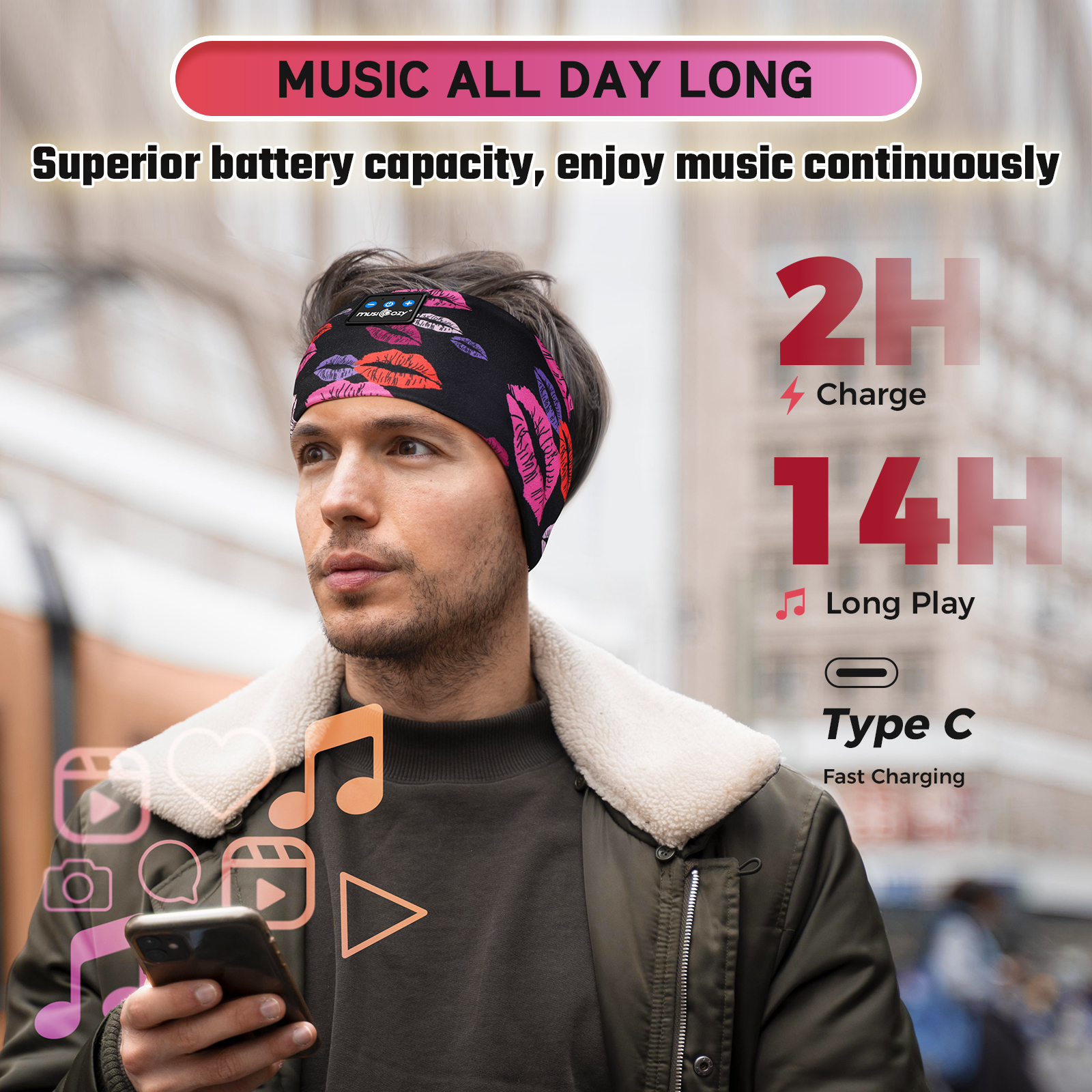 Wireless Headband for Daily Workout