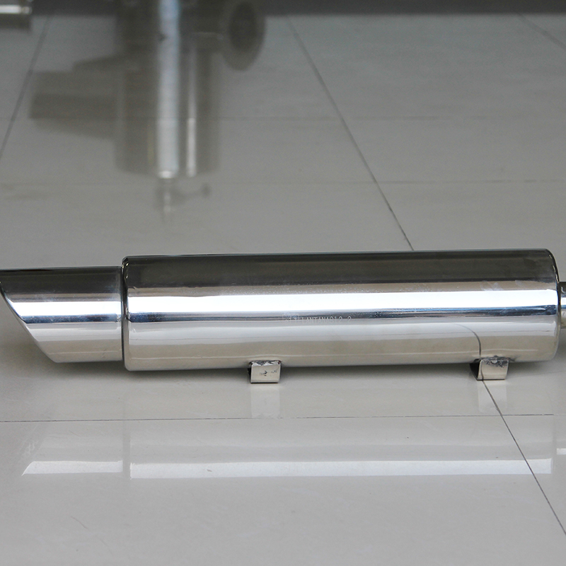 New High-Quality Mirror-Polished Stainless Steel Universal Fit Muffler for Motorcycle &amp; Automotive Exhaust System