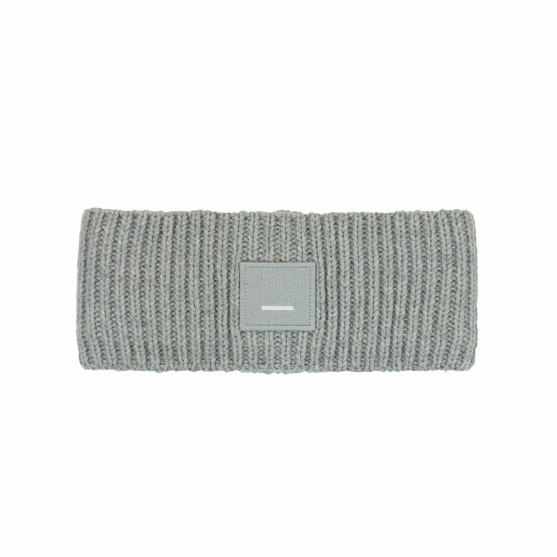Wholesale Cheap 100% Acrylic Unisex Adjustable Winter Hair Bands Headwraps Letter Pattern Knitted