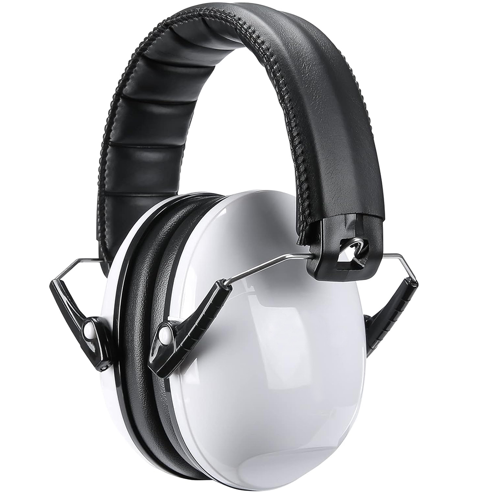 High Quality Certified Foldable Adjustable Safety Ear Muffs Noise Reduction Noise Cancelling ABS Material Reusable Kids Earmuffs