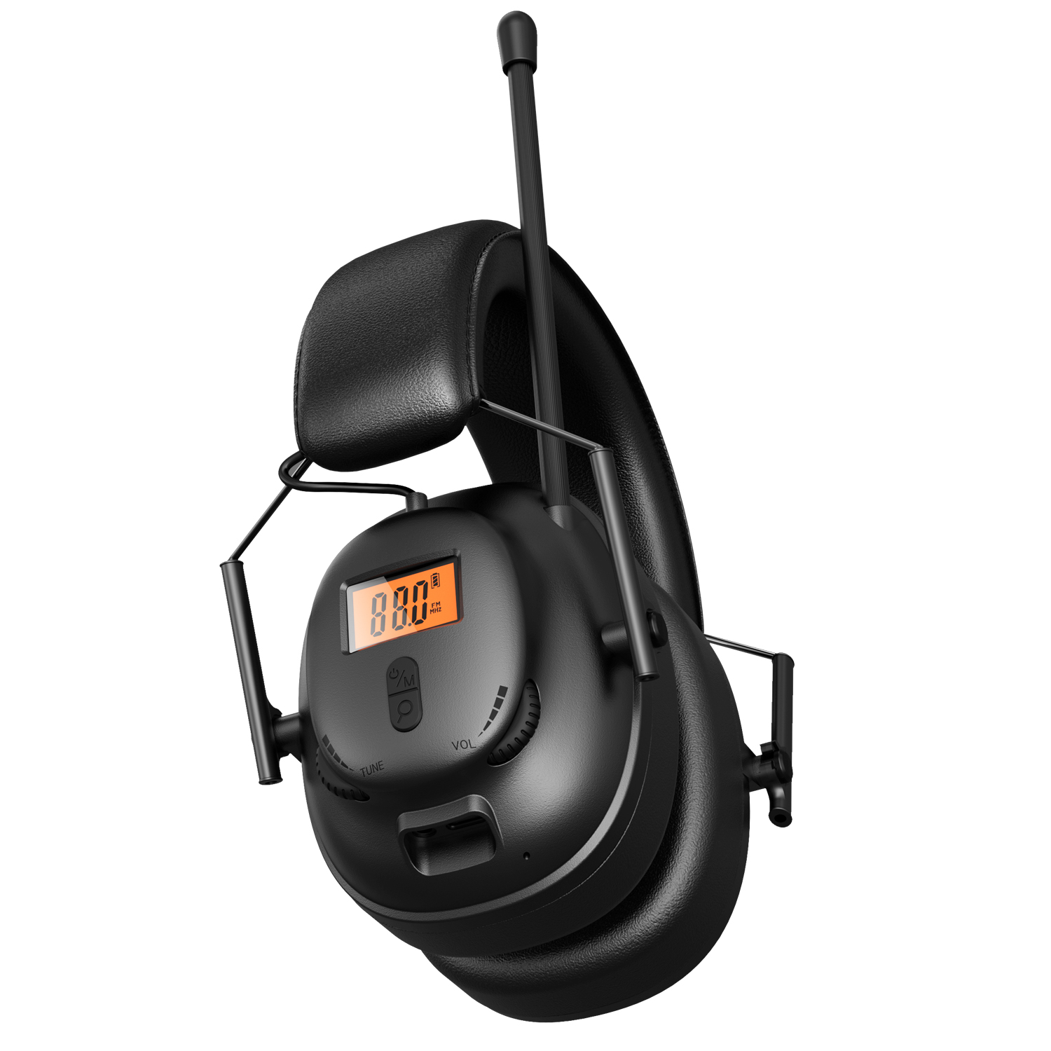 Digital Intercom Earmuffs with AM FM Radio &amp; BT Hearing Protection Safety Wear Ear Muffs ABS Material