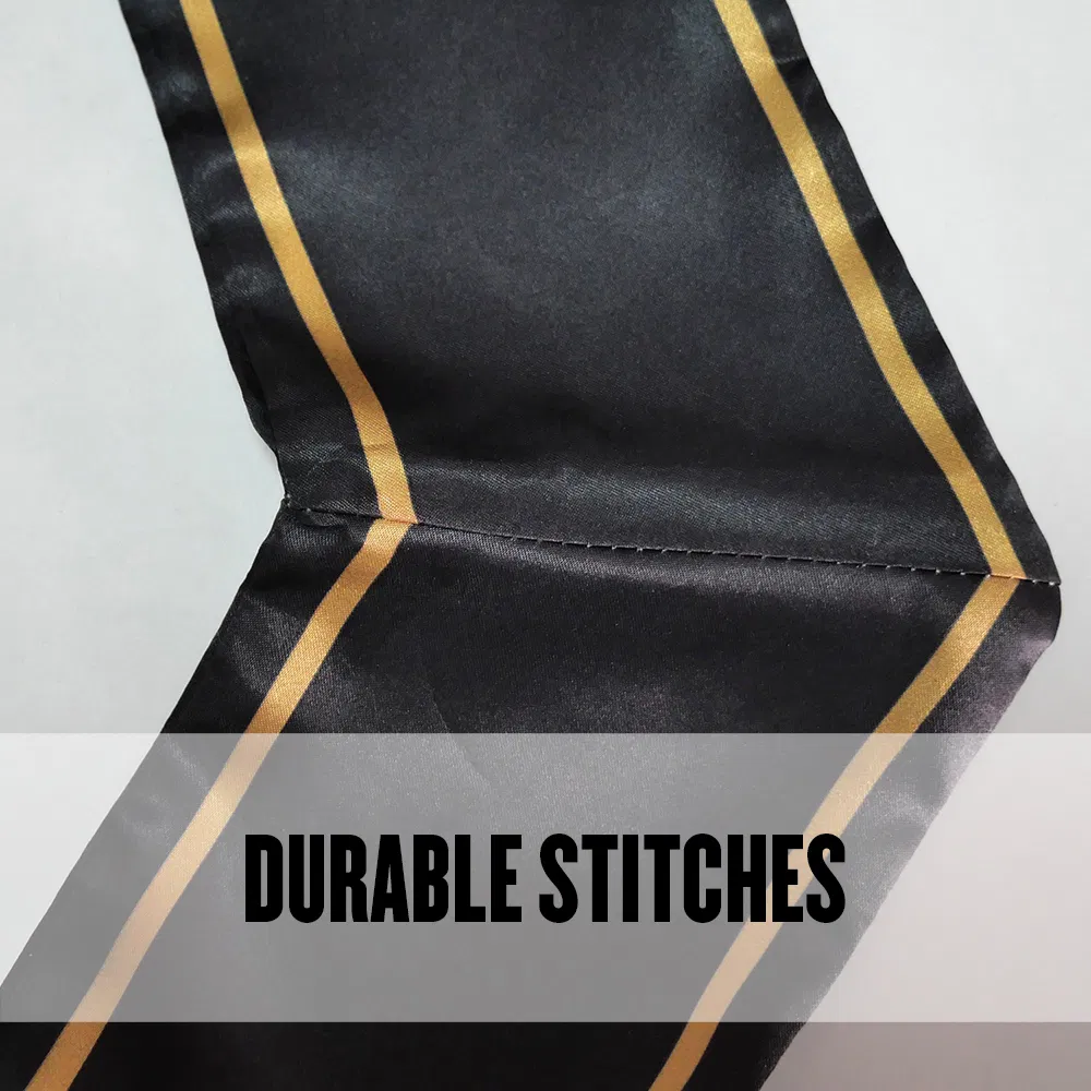 Custom Logo Lightweight Polyester Satin Sublimation Graduation Stole Design