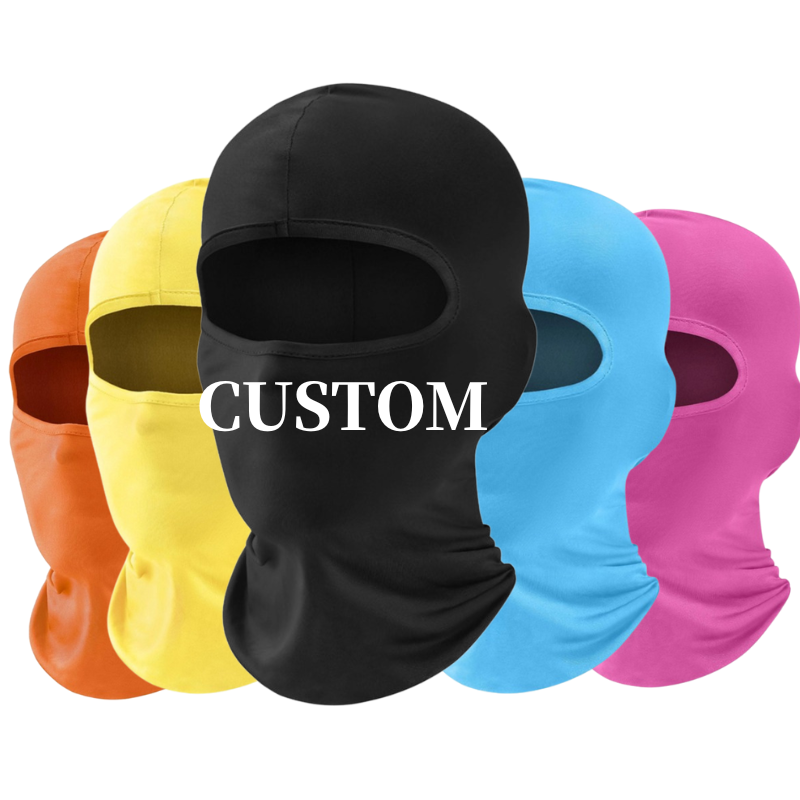 Custom OEM Breathable Balaclava Mask Polyester Quick Dry Motorcycle Ski Face Cover for Outdoor Sports Cycling Wholesale