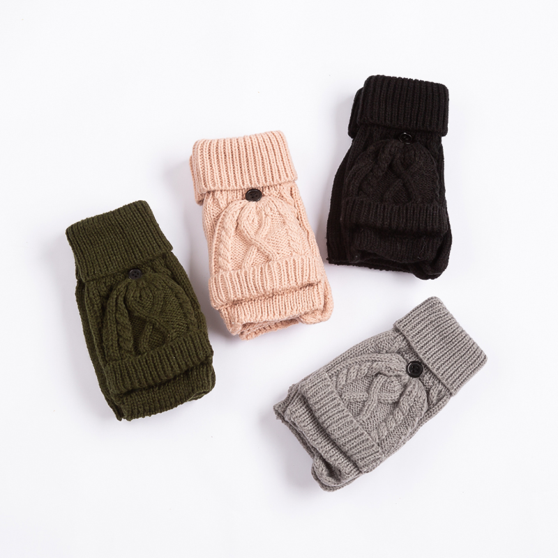 Cozy Thermal Fingerless Mittens for Women - Perfect Winter Accessory