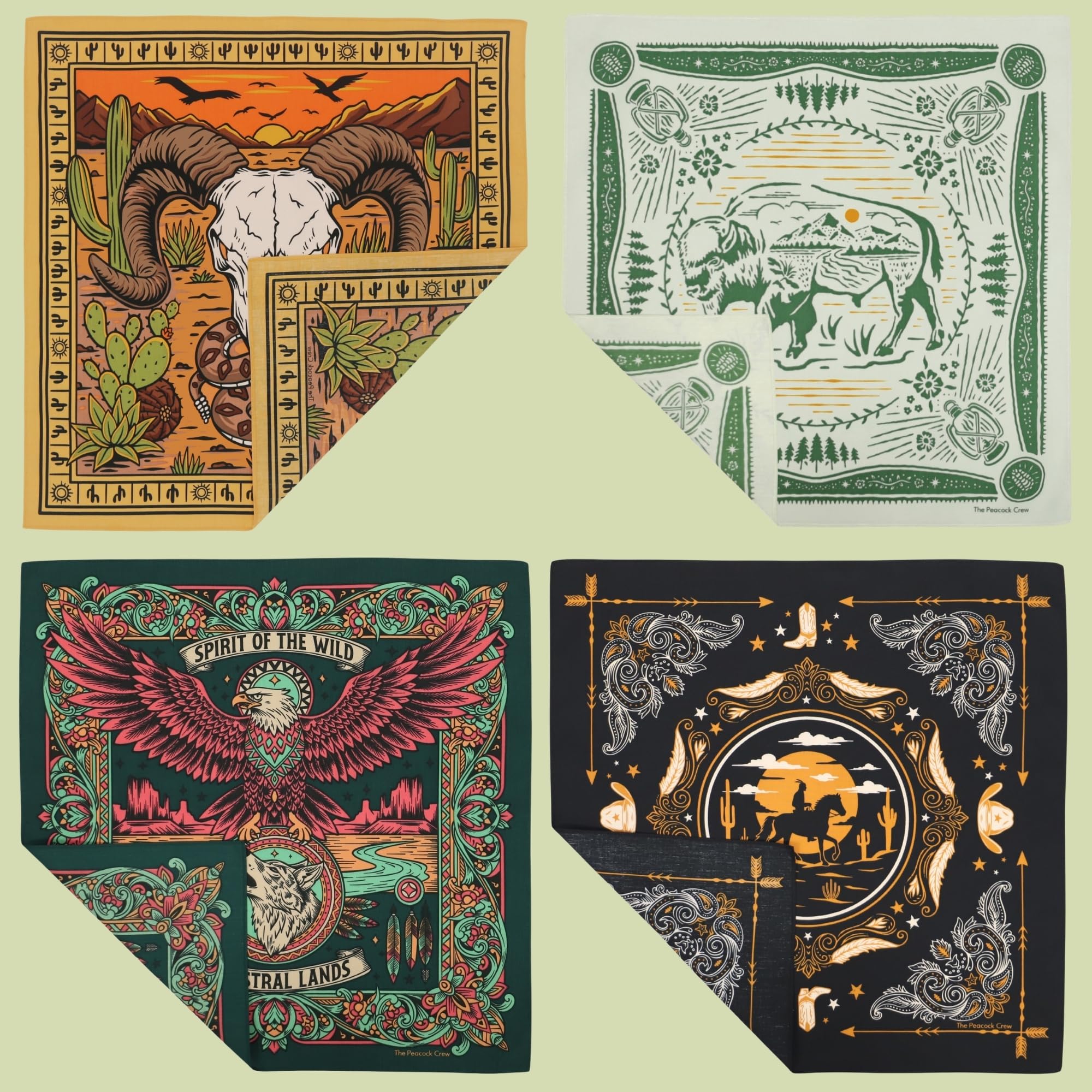 High Quality Cotton Paisley Hip Hop Bandana 22x22 Inch Digital Print Soft Breathable Fabric Comfortable Durable Long Lasting