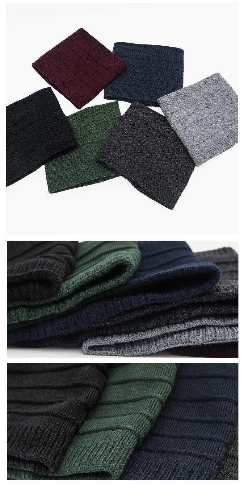 New Warm Padded Knitted Snood/Neck Warmer