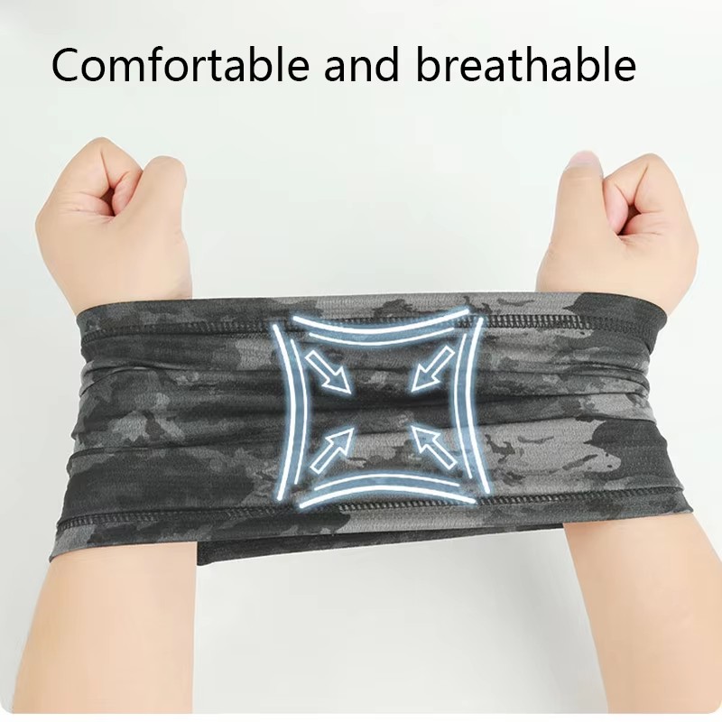 Camouflage Skull Seamless Tubular Bandana Tactical Headwrap Scarf Clown Mask Hiking Neck Gaiter Hunting Tube Face Mask