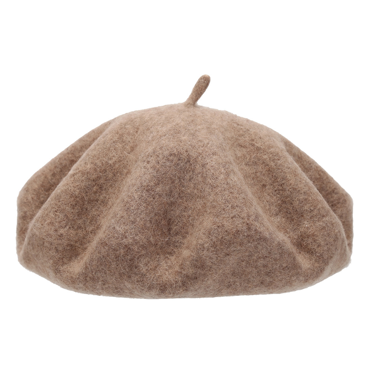 Elegant Vintage Japanese-Style Wool Beret for Women Korean Version Natural Multi-Color Thick Beret for Winter