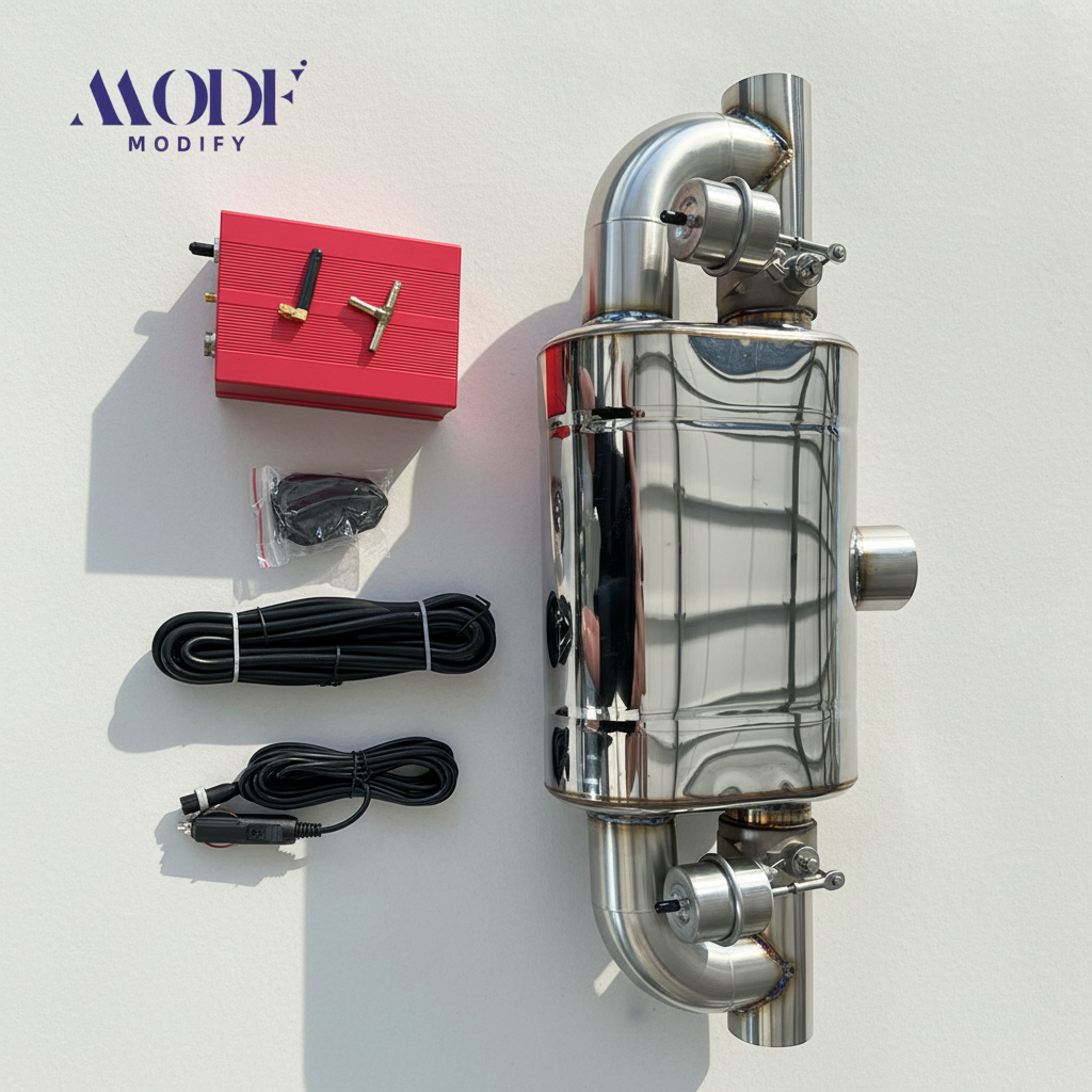 High Performance Stainless Steel Exhaust Muffler 2.5 Inch and 3 Inch Valvetronic Polished Cutout Valve with Remote Controller