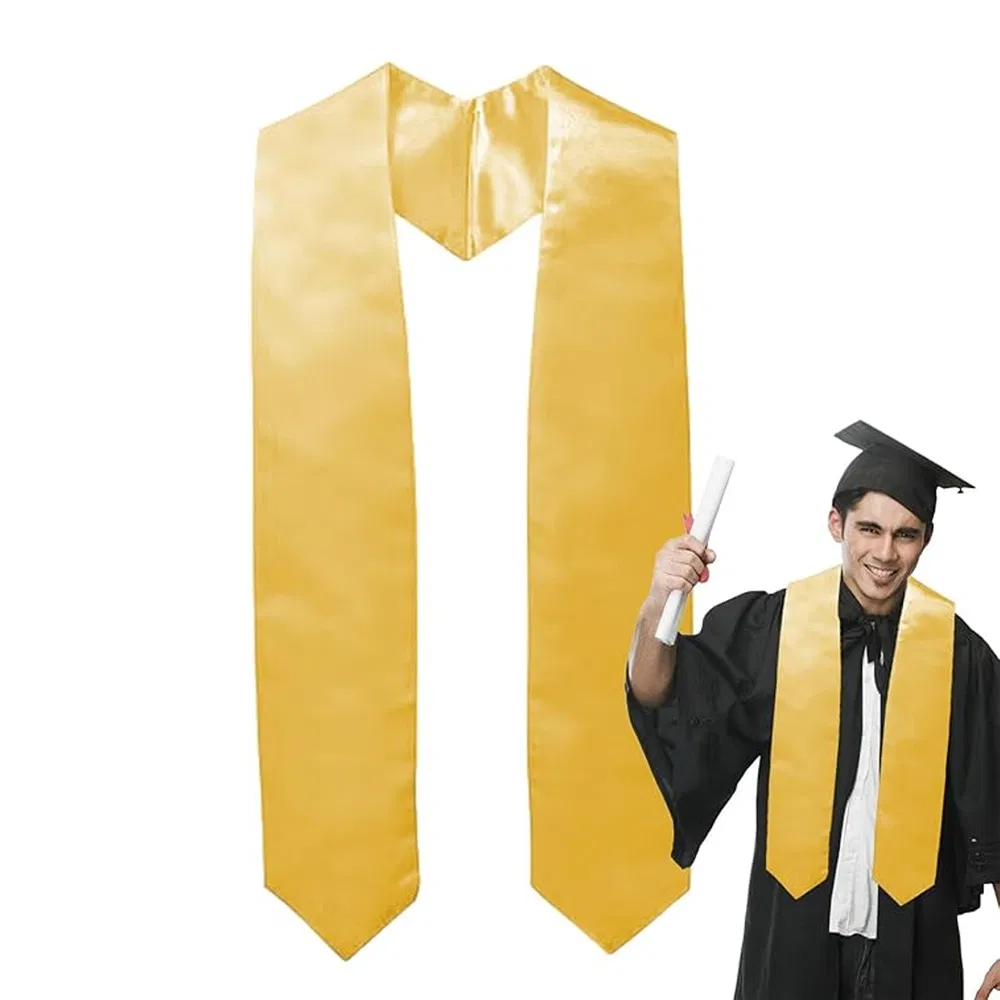 Custom Logo Satin Stole for Stylish Graduation and Special Events