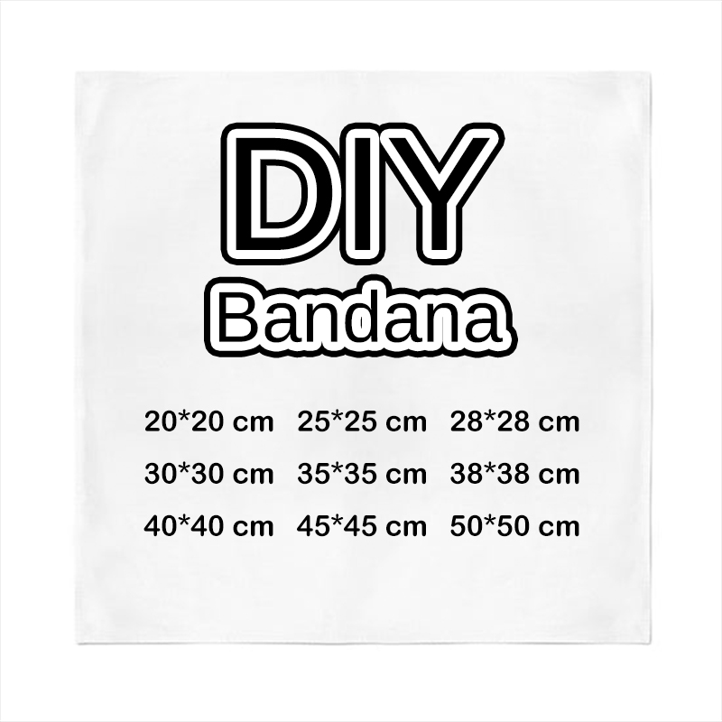 Multifunctional Bandana Colourful Custom Square Silk Bandanna Printed Classic Custom Bandana Logo Cotton Red Bandana Custom