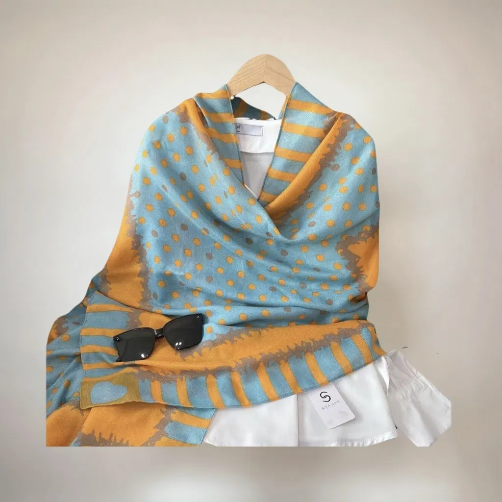 Fashionable Polka DOT Print Polyester Scarf Stylish Chiffon Snood for Women