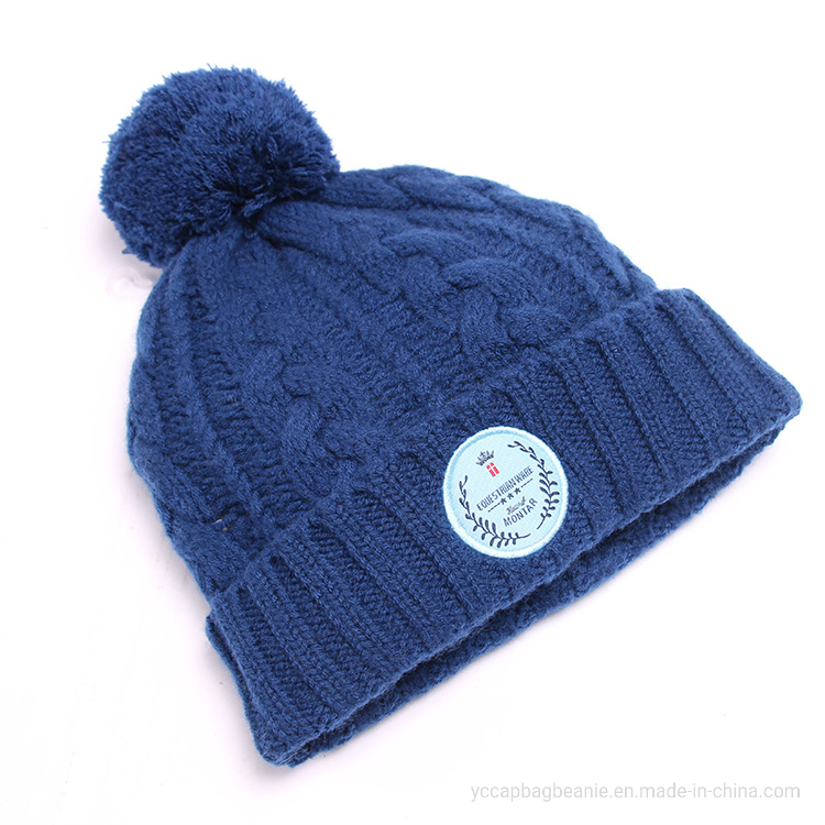Custom Acrylic Thicker Winter Warm Cable Beanie Neckwarmer Snood Set