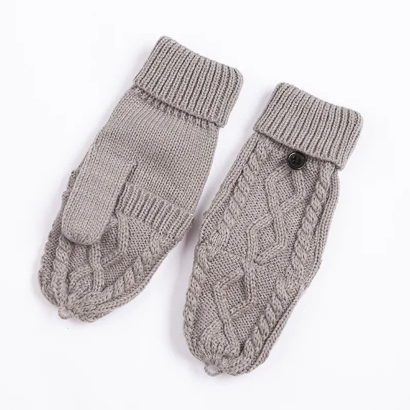 Cozy Thermal Fingerless Mittens for Women - Perfect Winter Accessory