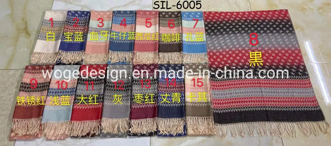 Soft 100%Viscose Long Pashmina Stole