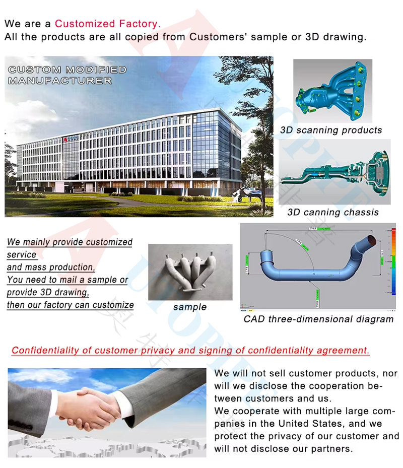 1:1 Replicate Performance Modified Custom Exhaust Muffler Universal Muffler Custom Service Only