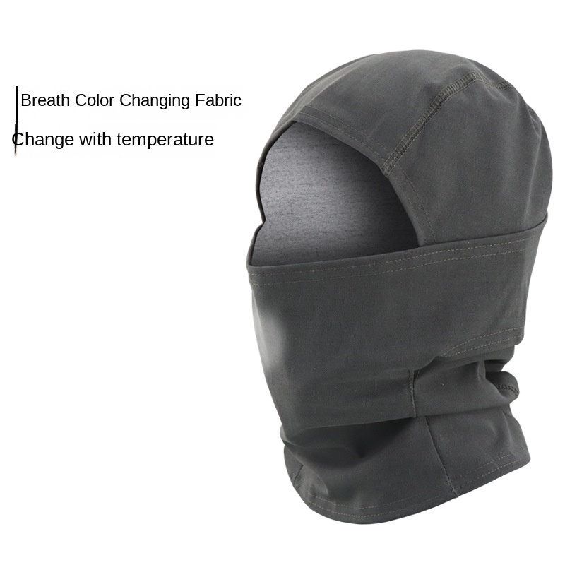 Gradient Color- Changing Thermal-Sensitive Induction Mask Outdoor Riding Balaclava Fashionable Cross-Border Explosive Headgear
