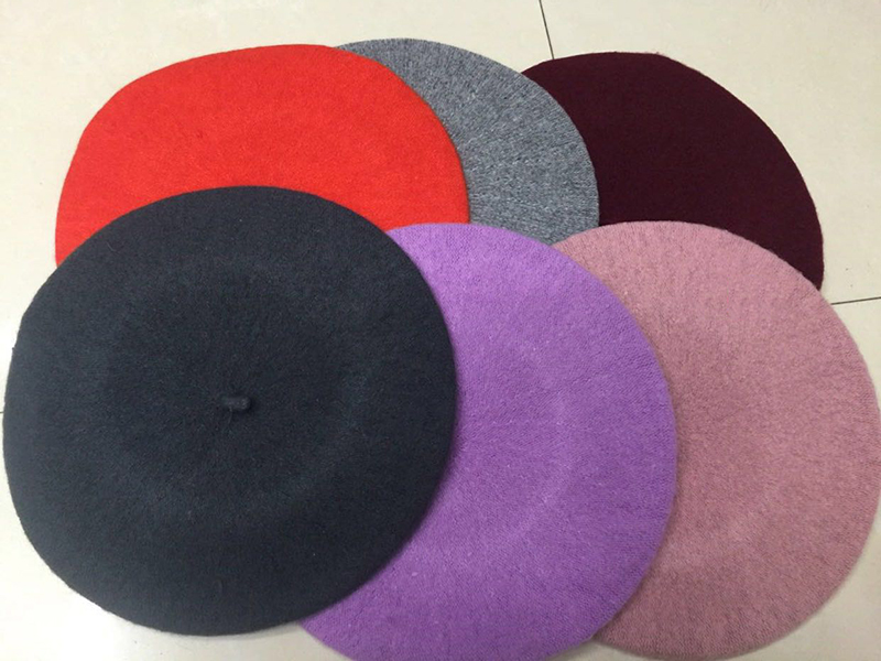 Hot Sale Stock Promotion Fashion French Beret Cheap Adults Wool Felt Beret Hat for Women