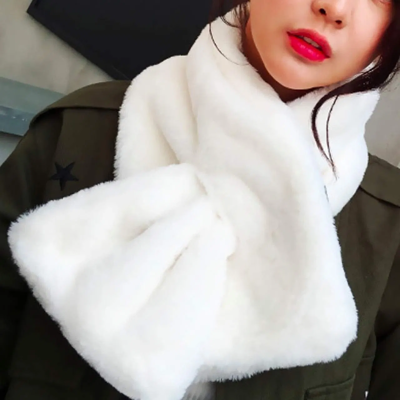 Women's Scarf, Snood, Autumn, Winter, Cold, Fluffy, Casual, Cute, Stylish,