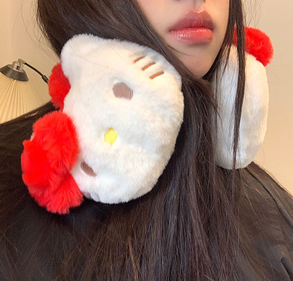 High Quality Cute Kid Plush Ear Muff Hello Accessories Kitty Warm Cute Student Ear Cover Ear Muffs Winter Kids