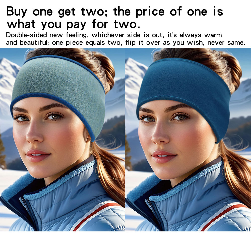 Unisex Thermal Ear Muff Gym Outdoor Wholesale Men Winter Fleece Run Headband Sport With Ear Cover Cycling Warmers Ski Elastic