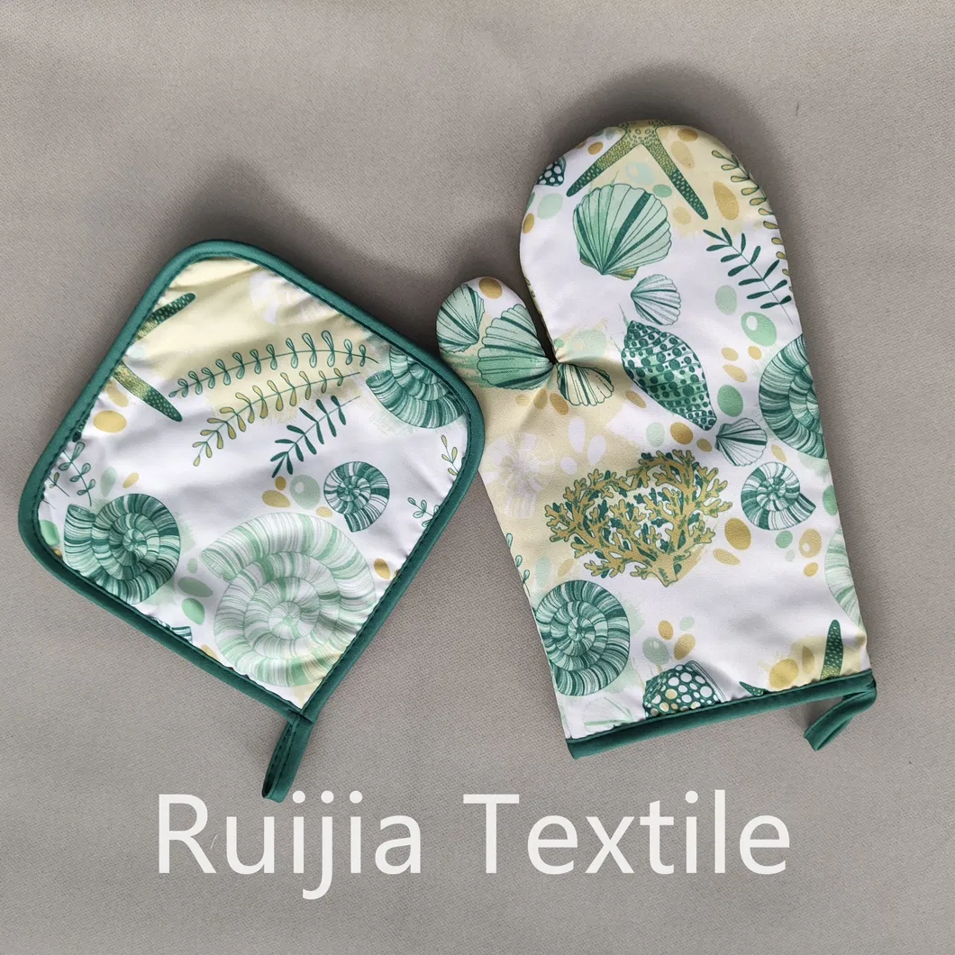 Kitchen Oven Mitts and Potholder Style 1