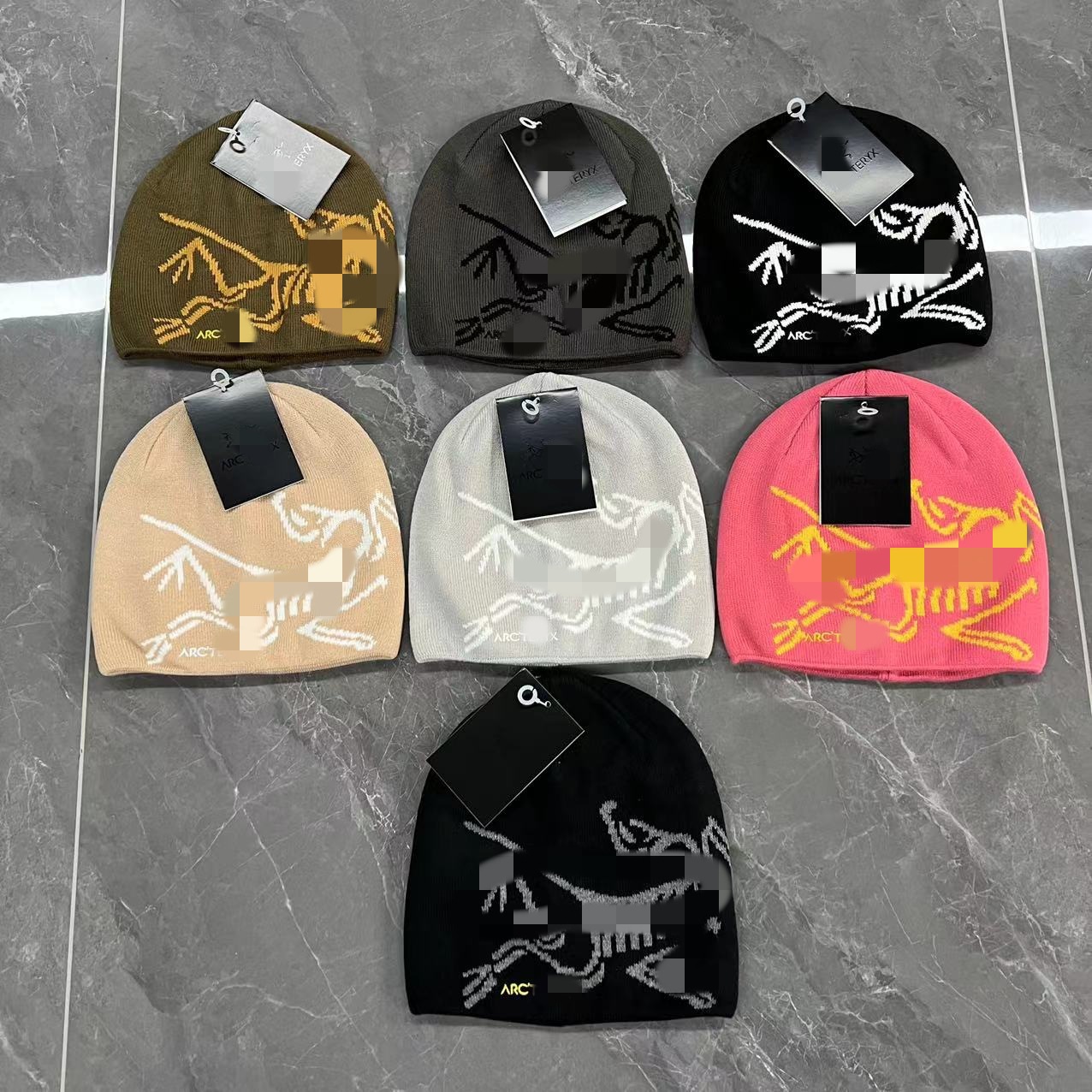 Autumn and Winter Collection In-Stock Wool Hat Digital Printed Warm Bird Home Versatile Beanie Knit Hat