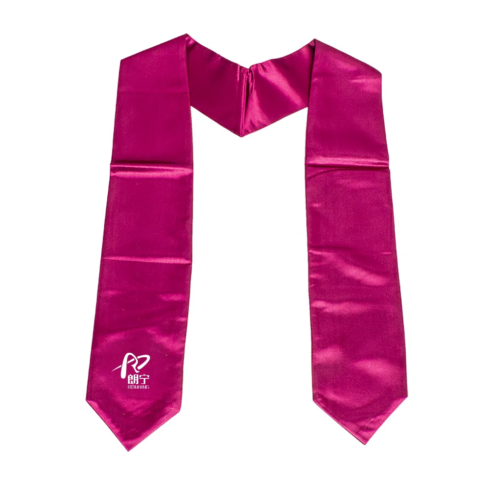 Stylish Embroidered Graduation Stole with Customizable Satin Fabric