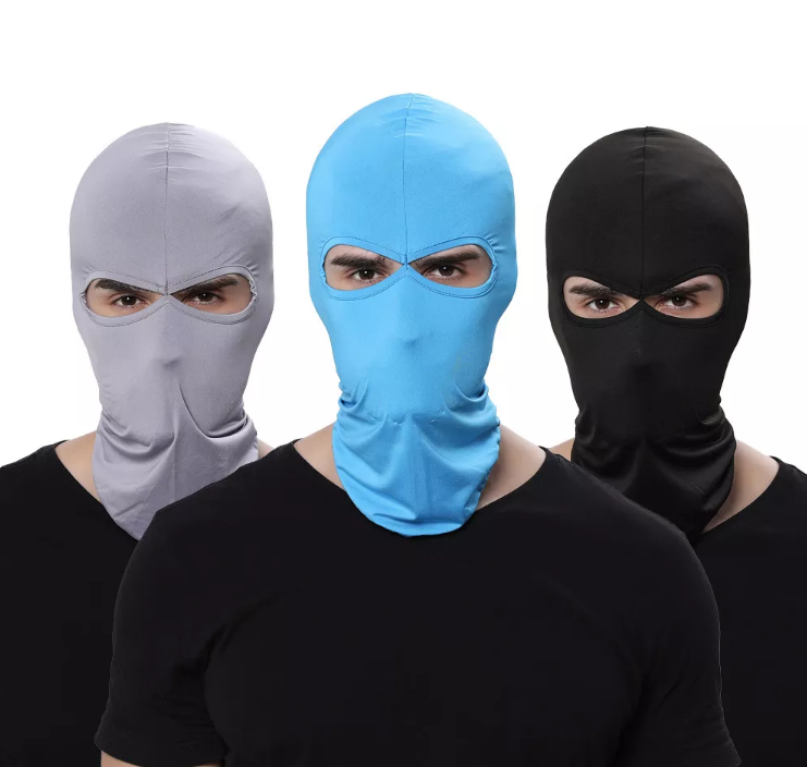 Custom Print Logo Skimask Solid Color Blank Plain Sports Cycling Motorcycle 2 Hole Ski Ninja Sky Mask Skull Balaclava