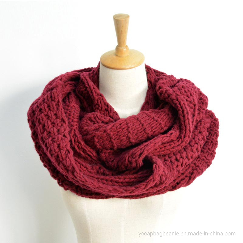 Colorful Women Winter Knitting Pattern Snood