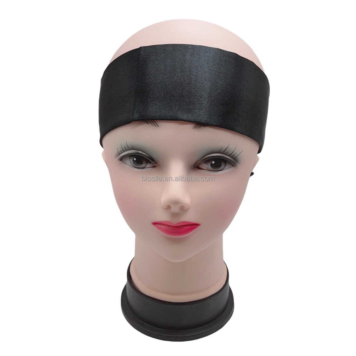 High Quality Silk Scarf Edge Wrap Long Hair Silk Headwraps Custom Satin Headwraps for Women