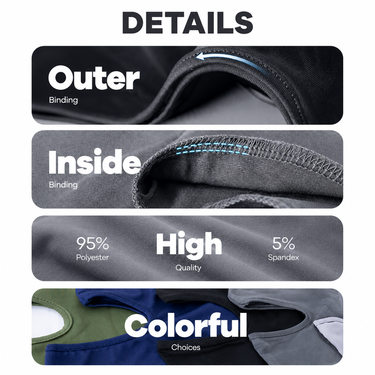 Custom OEM Breathable Balaclava Mask Polyester Quick Dry Motorcycle Ski Face Cover for Outdoor Sports Cycling Wholesale
