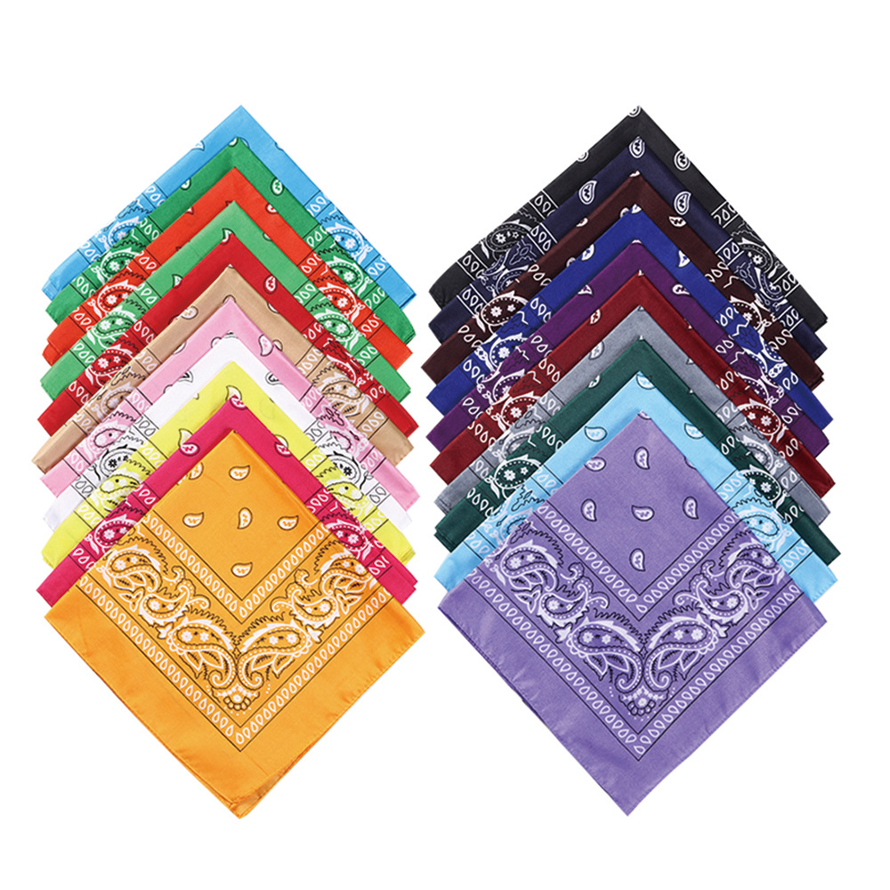 Paisley Cashew Flower Bandana Polyester Outdoor Cycling Bandana Magic Fashion Headdress