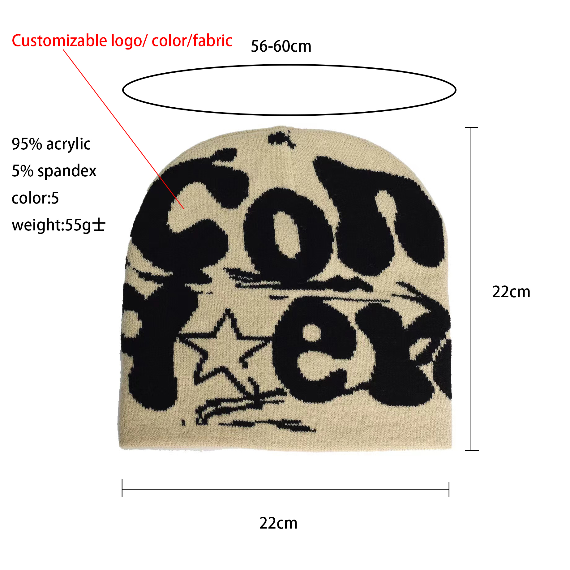 Custom Beanie Angle 1