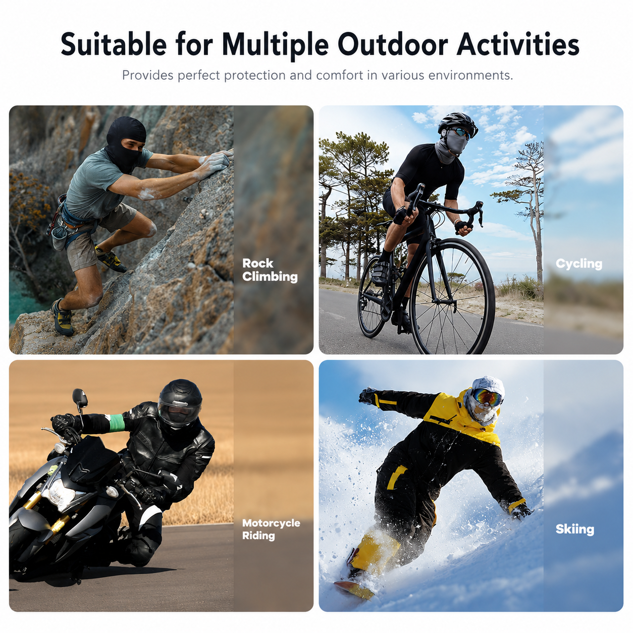 Custom OEM Breathable Balaclava Mask Polyester Quick Dry Motorcycle Ski Face Cover for Outdoor Sports Cycling Wholesale