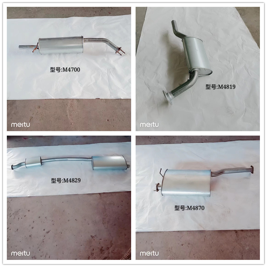 Exhaust Muffler 304 Stainless Steel Exhaust Pipes D-Style Exhaust Silencer for Truck