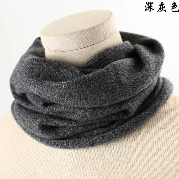 Wholesale Custom Colourful Winter Blank Adjustable Mesh Warm Knitted Crocheted Knit Cashmere Snood Style 1