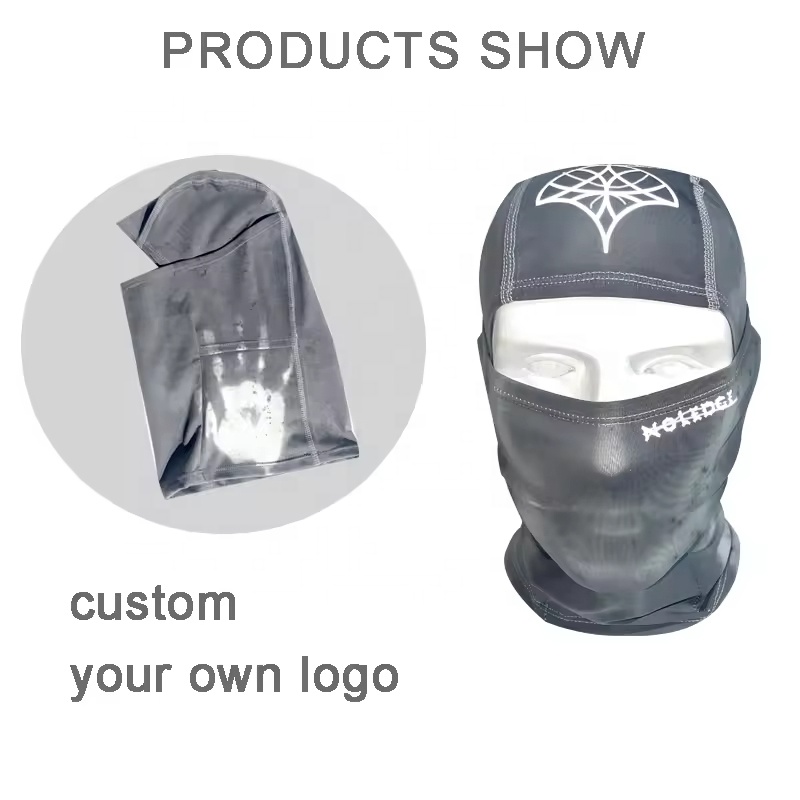 Custom Logo Balaclava Ski Mask Heat Temperature Sensitive Breathing Reactive Color Changing for Daily Use and Travel