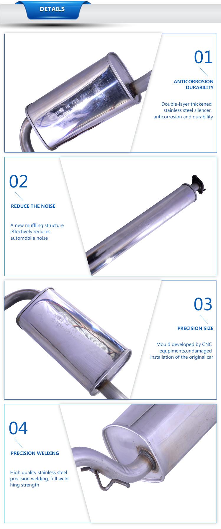 Exhaust Muffler Components