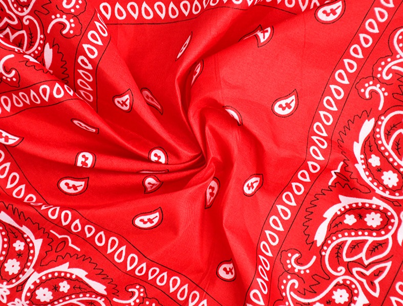 Wholesale Promotion Multifunction Custom Logo Colourful Polyester Cotton Sports Square Headwear Scarf Classic Paisley Bandana