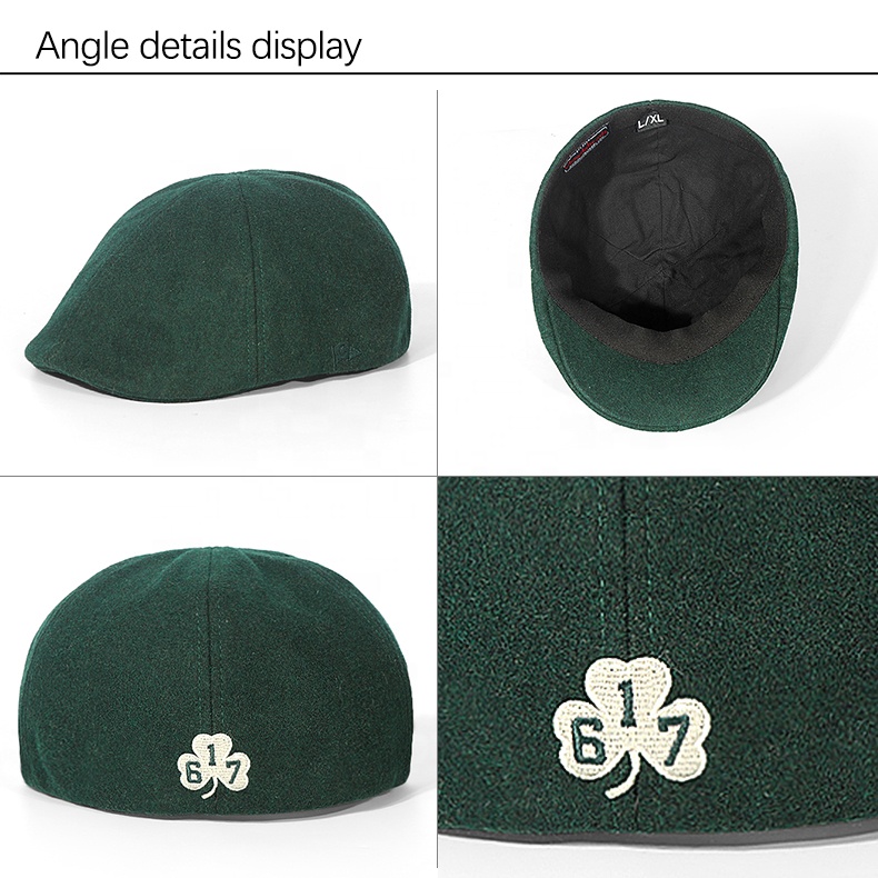 Custom logo Embroidery Berets Hat Golf Driving Flat Cap Summer Thin Classic Painter Hat Ivy Unisex Cotton Berets Caps