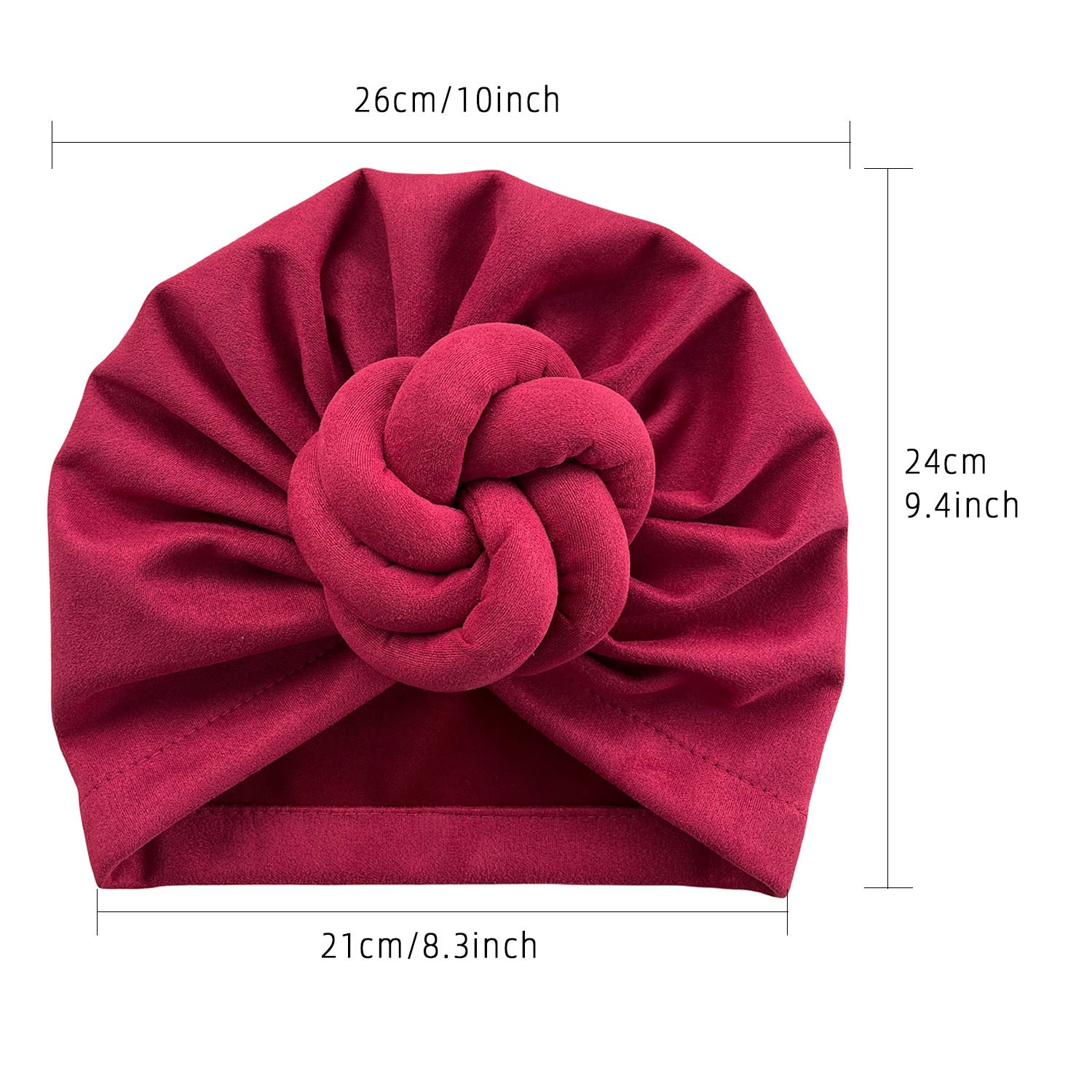 Wholesale New Solid Color Hair Turban 3D Braided Knot Design Head Wrap Fashion Large Head Scarf for Women