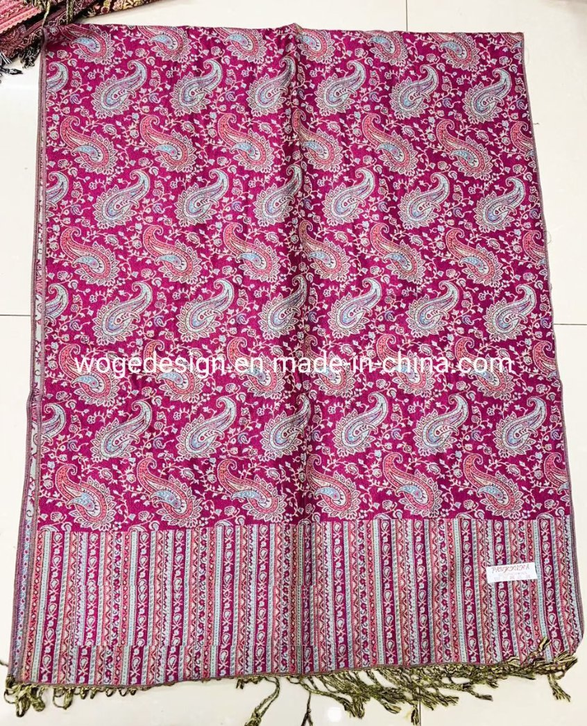 Dubai Islamic Dress Accessories Elegant Besutiful Ladies Jacquard 100%Viscose Pashmina Stole