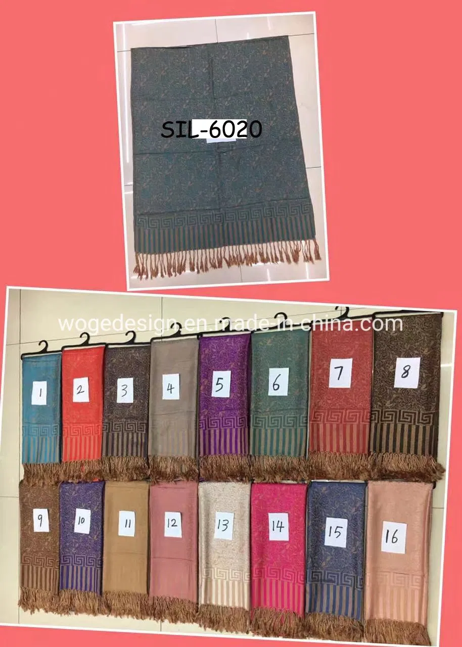 Oversize Shawl Pashmina Stole Red Style