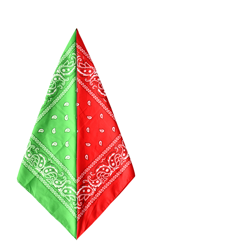Wholesale Cross-Border Supply Square Scarf Bandana Polyester Paisley Cashew Flower for Outdoor Cycling Hip-Hop Bandana Headscarf
