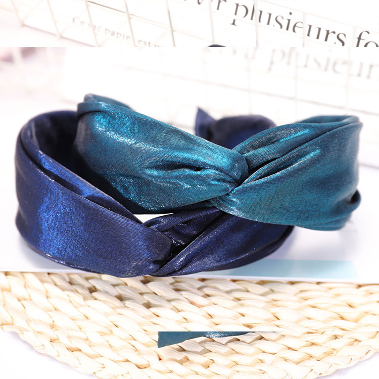 Satin Head Wrap Bright Color Cross Knot Turban Headband Hair Accessories for Women