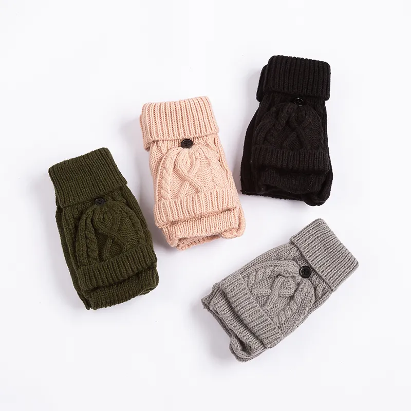 Cozy Thermal Fingerless Mittens for Women - Perfect Winter Accessory