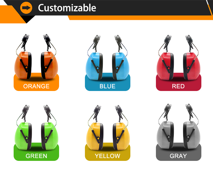 YUDUHearing Protection 28dB Detachable Attached Helmet &amp; Hard Hat Ear Muffs Intrinsically Safe Reusable